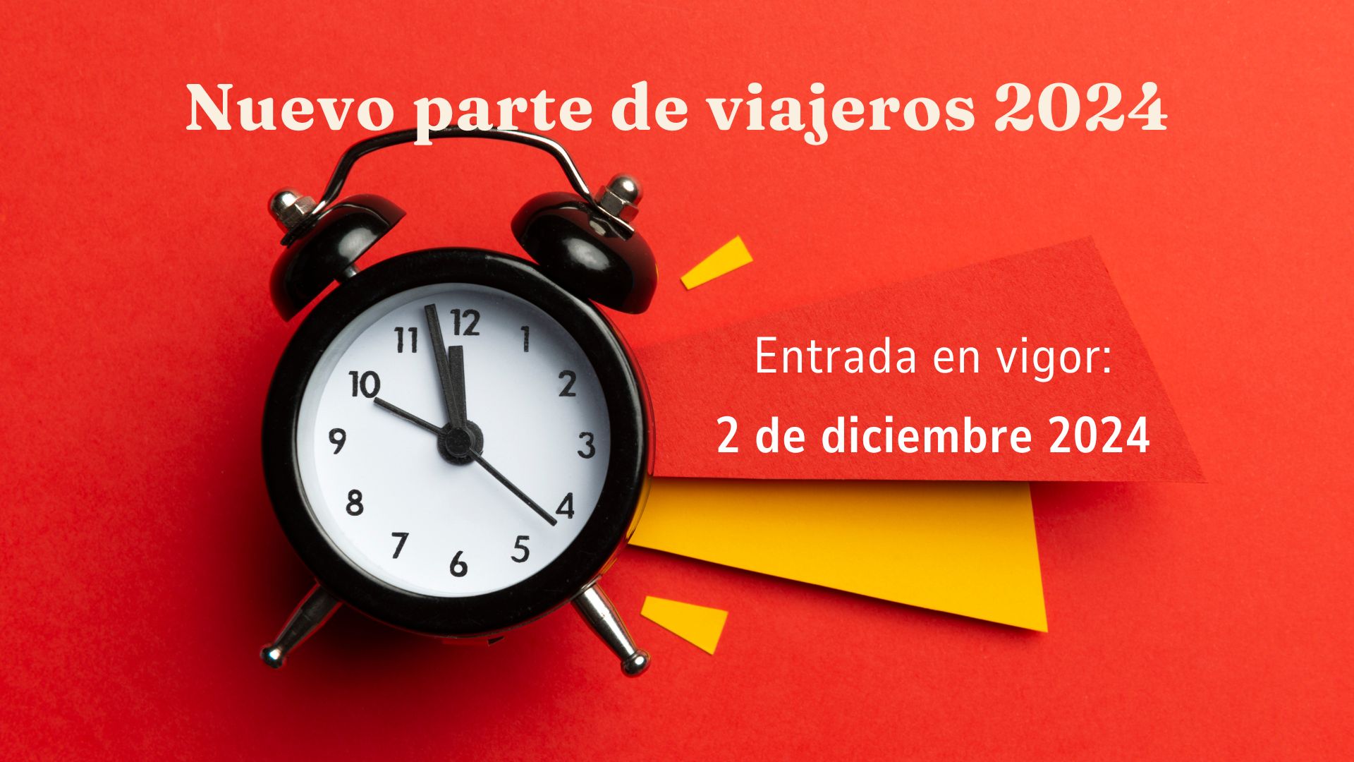 Nuevo parte viajeros diciembre 2024 reloj