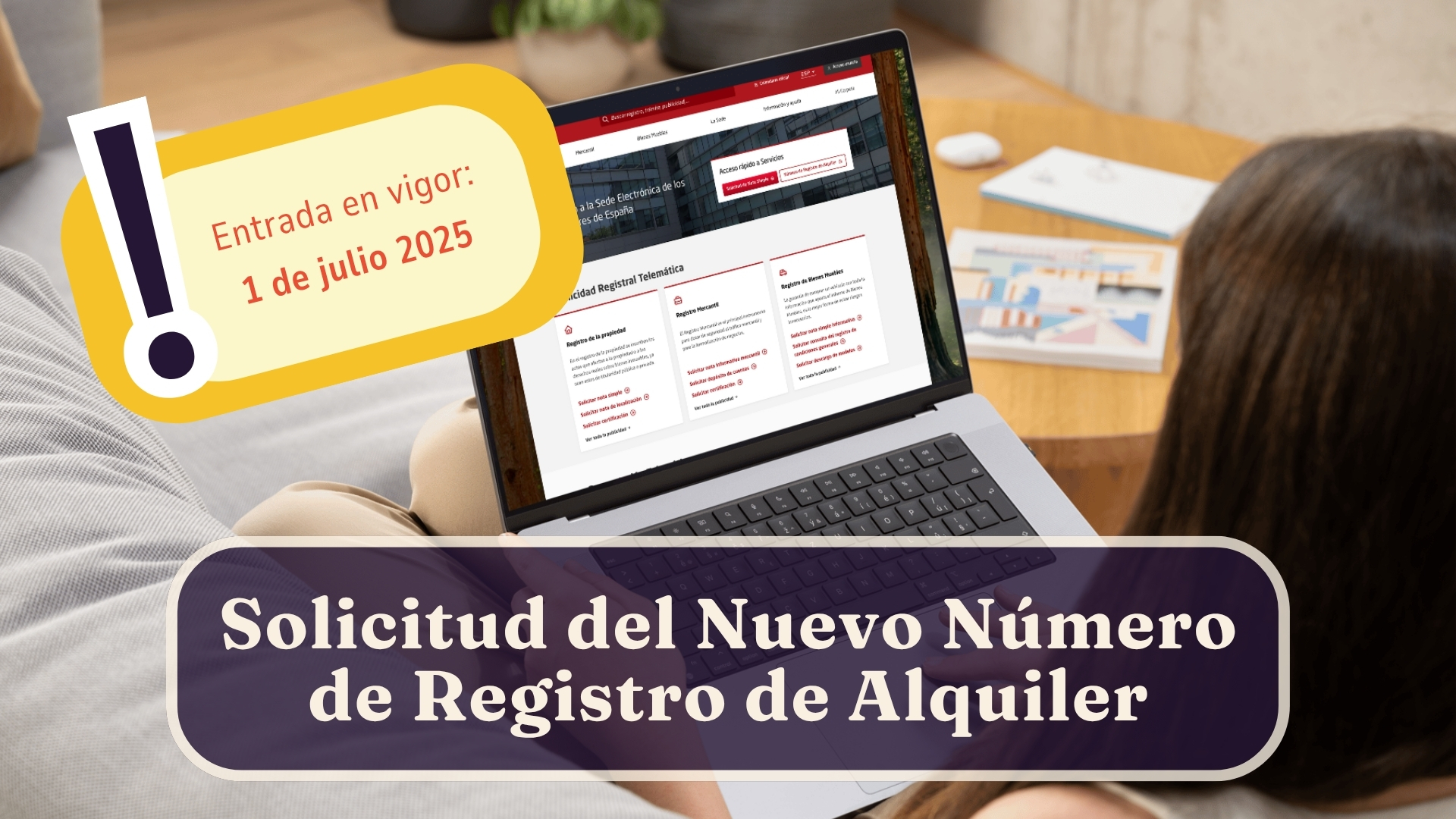 Solicitud Registro Alquiler entra en vigor 2025
