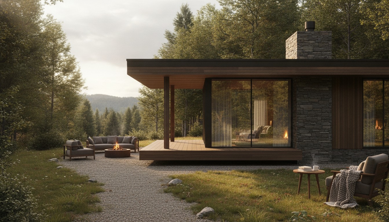 Una casa rural acogedora con un diseño moderno y rodeada de naturaleza, que invita a la desconexión.